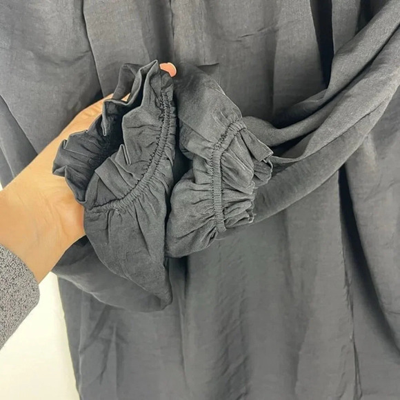 Women’s Knox Rose Loose Fit Black Blouse Sz XS Witchy, Fairy, Whimsygoth, Boho - Picture 6 of 9